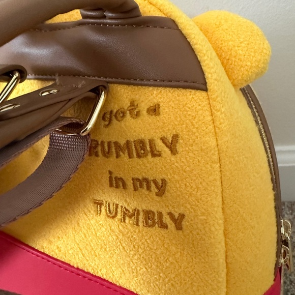 NWT Loungefly Disney Winnie the Pooh Hunny Tummy Plush Backpack - Picture 3 of 5